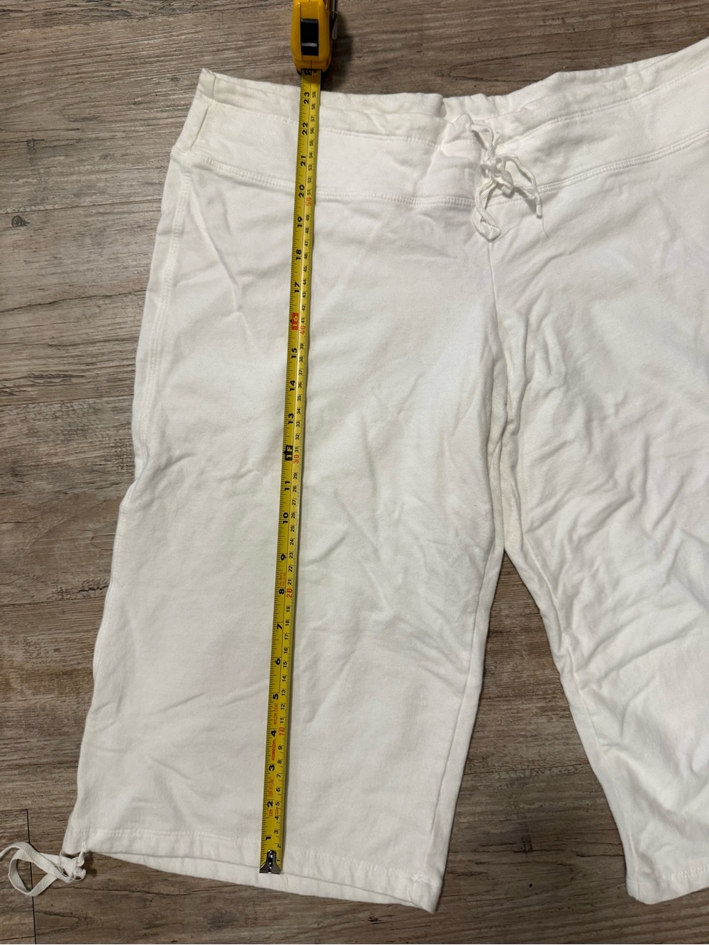 Rue21 White Terry Drawstring Capris Vintage Y2K - Picture 4 of 7